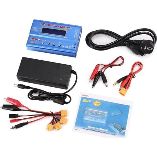 IMAX B6 80W 6A Battery Charger Lipo NiMh Li-ion Ni-Cd Digital RC Balance Charger Discharger with Adapter with EU / US PLUG