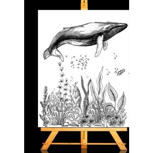 ZhuoAng Ocean fish Clear Stamps Card Making Holiday Decorations For scrapbooking Transparent stamps 14*18cm