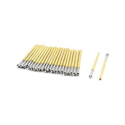 100pcs P125-Q2 Two Part 2.7mm 4-Point Crown Tip Dia Spring Test Probes