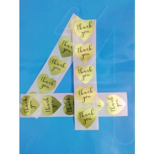 DIY Hand Made Handmade With Love Label Wedding Stickers Adhesive Sticker Kraft Round Labels Thank You Sticker 100pcs