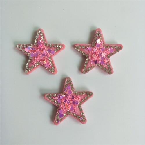 16pcs/lot 3cm star sequin Padded Appliques for DIY Accessories Craft Handmade Decoration