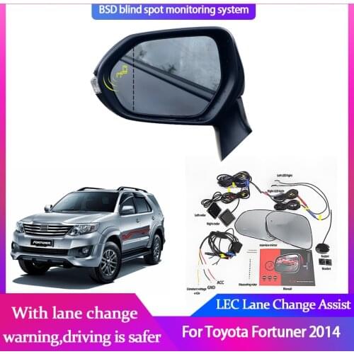 Car Blind Spot Mirror Radar Detection System for Toyota Fortuner 2014 BSA BSM BSD Blind Monitoring Assistant Driving Security