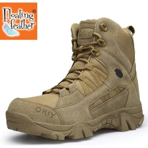 New Autumn Winter Military Boots Outdoor Male Hiking Boots Men Special Force Desert Tactical Combat Ankle Boots Men Work Boots