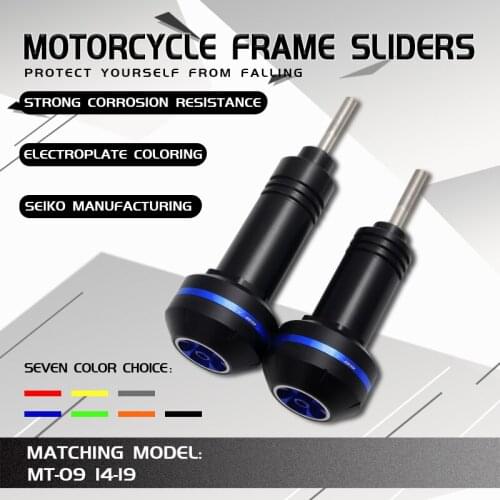 For YAMAHA MT-09 MT09 MT 09 FZ-09 FZ09 Motorcycle CNC Falling Protection Frame Slider Fairing Guard Anti Crash Pad Protector