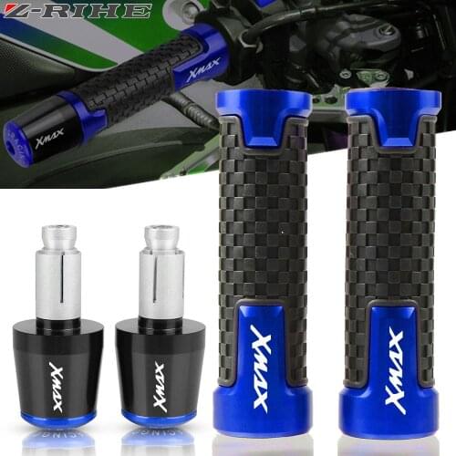For Yamaha XMAX 125 250 300 400 X MAX 2017 2018 Motorcycle Accessories 7/8" 22MM Handlebar Hand Grips Handle Bar End Cap Plug