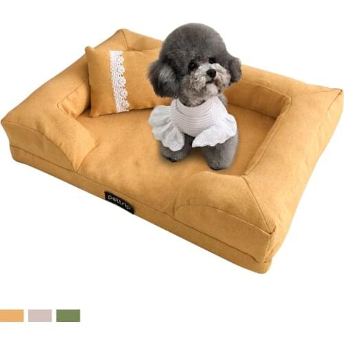 Indoor Sleeping Warm Dog Bed Removable and Washable Cat Nest Breathable Mat Pet Supplies Four Seasons Universal Soft Dog Sofa