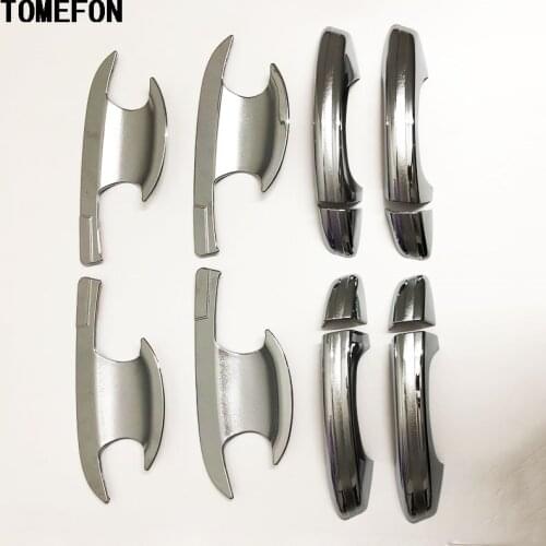 TOMEFON For Volkswagen VW Golf 7 MK7 ABS Chrome Door Handle Bowl Cover Trim Frame Car Exterior Styling