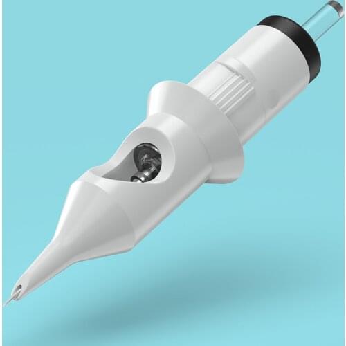 20PCS Tattoo Cartridge Needles for Shading Bugpin 3.5MM Taper Curved Magnum #10(0.3MM) #12(0.35MM) Open and Close Tips