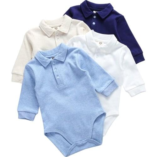 Baby clothes 100% cotton bodysuit 0-3Y autumn winter newborn baby clothes for boys long sleeve kids jumpsuit baby boys clothes