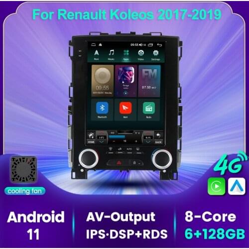 MEKEDE for Renault Koleos 2017 - 2019 Android 11 Vertical Screen Tesla Style Car GPS Multimedia Radio WIFI BT Navigation Player