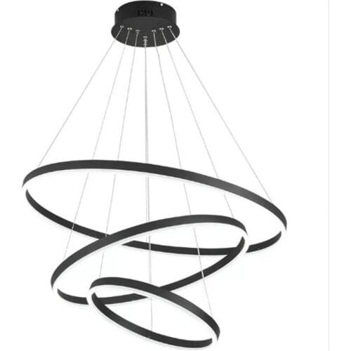 Nordic minimalist chandelier modern acrylic living room lamp led creative restaurant office bedroom study ring chandelier