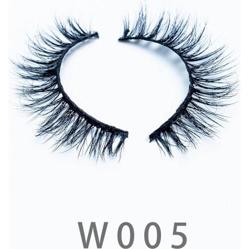 10mm W05 Mink Eyelashes Makeup 3D Popular Fluffy Cruelty Free Eye Mink Lashes Cross Full Volume False Eyelashes Extension