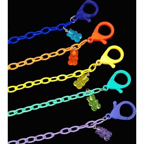 New Fashion Mask Lanyard With Bear Mask Storage Portable Mask Glasses Chains For Storing Masks Adjustable Anti-Loss Masks Holder