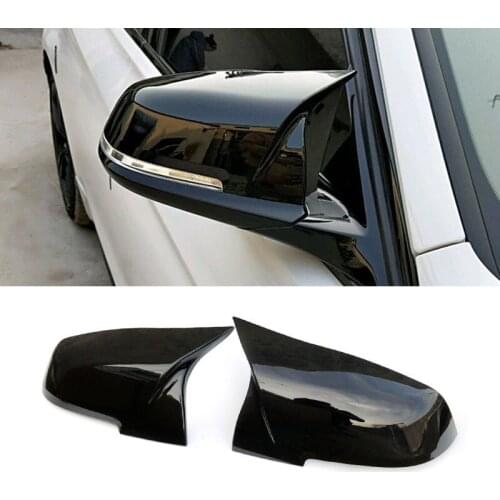 2pcs Auto Car Rear View Side Mirror Cover Trim For BMW F20 F21 F22 F23 F30 F31 F32 F36 X1 E84 F87 M2 Carbon Fiber Style