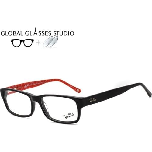 Acetate Optical Glasses Frame for Women Full Rim Frames Rectangle Prescription Myopia Eyeglasses RM5169