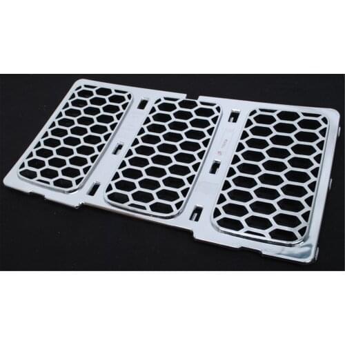 Front Grilles Honeycomb Style Decorative Cover Trim for Jeep Grand Cherokee 2014-2016 Car Accessories Exterior Decoration