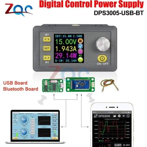 DSP3005 CC/CV DC-DC 6 -40V to 0 -32V Step-Down Power Supply Buck Converter Communication LCD Digital Voltmeter Voltage Regulator