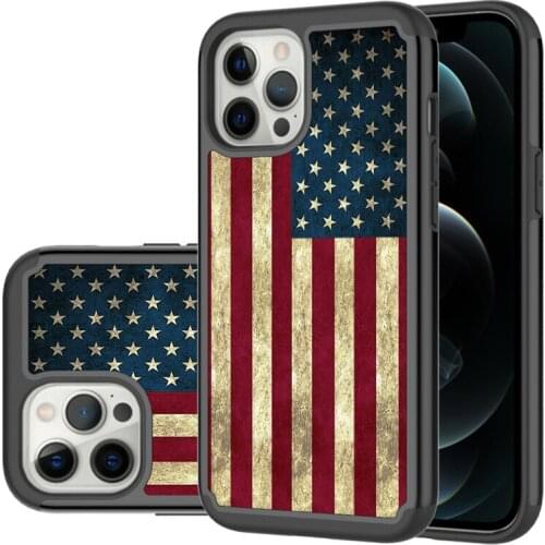 Painted Marble Shockproof Case For Funda iPhone 12 Pro Max 8 7 SE 2020 National flag Phone Case Smartphone Back Cover Coque