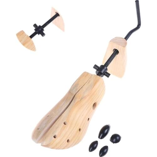 1 Piece Shoe Stretcher Wooden Shoes Tree Shaper Rack,Wood Adjustable Flats Pumps Boots Expander Trees Size S/M Man Women