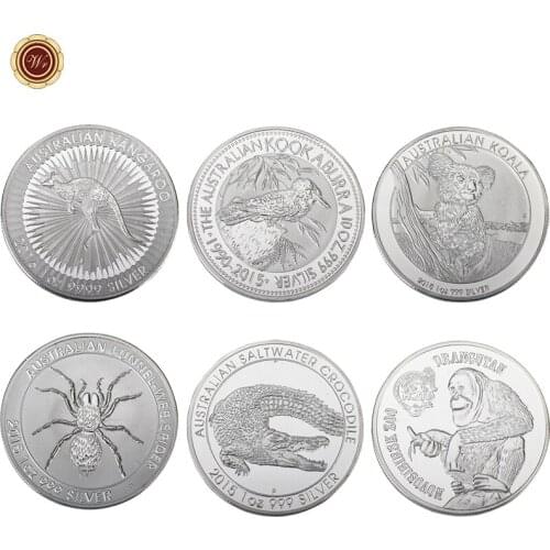 WR Australian Endangered Wild Life Silver Coin Commemorative Funnel-web Spider Metal Coins Worth Collection