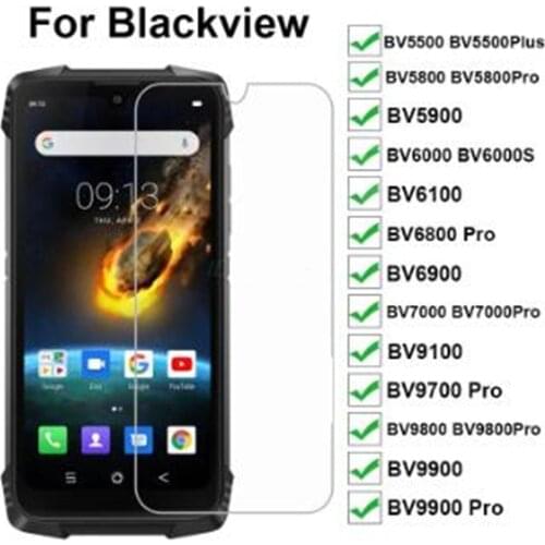 3-1PC Blackview BV4900 Glass Protector on Blackview BV9100 BV6100 BV9600E BV6900 BV6300 BV9900 BV5500 Plus Pro A60 A80 Pro Glass