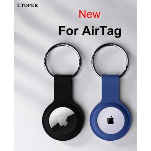 Liquid Silicone Protective Case For Apple Airtags For Apple Airtag Locator Tracker Anti-lost Device Keychain Protective Sleeve