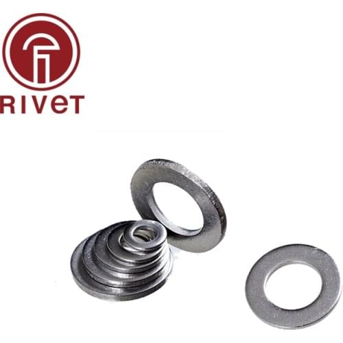 316 A4-70 GB97 DIN125 ISO7089 Stainless Steel Flat Washer Plain Gasket For M4 M5 M6 Screw Bolt 20/50/100 PCS