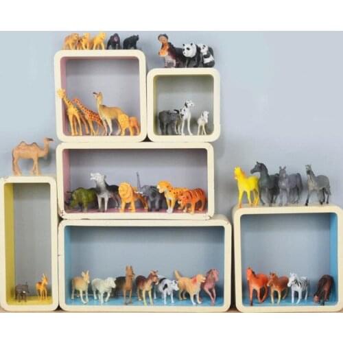 40 pcs/Lot High quality large size Simulation Animal Figure Action Toy Model Home decoration Lovely Collection Toy