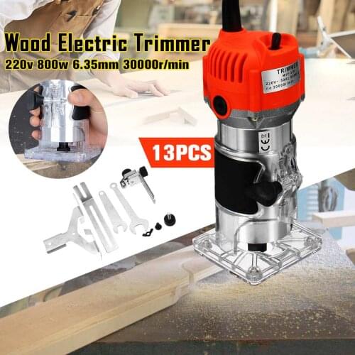 220V 800w 30000RPM 1/4'' Electric Hand wood trimmer renovator Laminator Router For Joiners Lift Knob Cutting Exact for