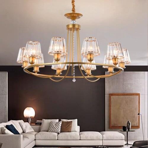 Crystal Chandelier Luxury Bedroom Study Chandelier Simple Creative Dining Room Lamp Luxury Atmospheric Lighting
