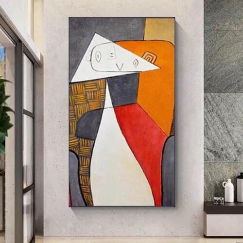 Picasso Oil Paintings on Canvas Famous Abstract Art Reproductions Wall Posters and Print for Living Room Decor No Frame