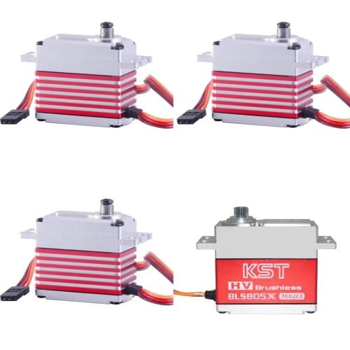 KST BLS815 V2.0 3Pieces + KST BLS805X 1 Piece Brushless High Voltage Metal Gear Servo For 550-700 Helicopter