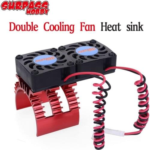 30mm Double Motor Cooling Fan Heat Sink 21000RPM for 1/10 HSP RC Car Modified 540 550 3650 3660 3670 3674 Series