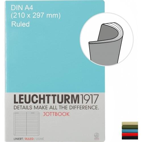 Leuchtturm1917 Jottbook, Medium (A4), Soft Cover, 60 Numbered Pages - Ruled