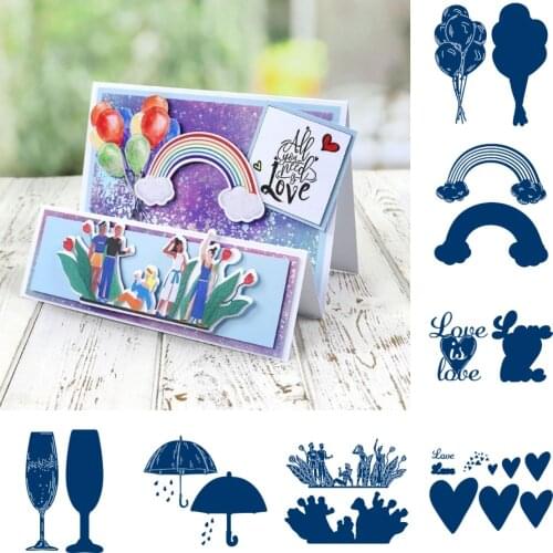 NEW Love letter series template knife mold Metal Cutting Dies for DIY Scrapbooking Crafts Stencils Photo Album Card Handmade