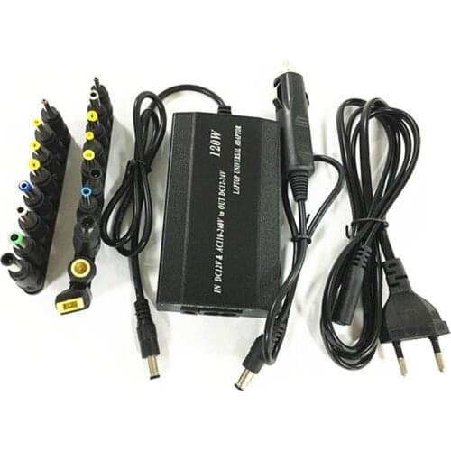 New 12V-24V 120W Adjustable V number Power Adapter charger For Laptop universal car transformer