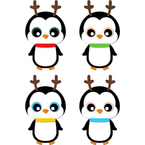 New penguin Wooden Die Scrapbooking N73 Cutting Dies Multiple Sizes Compatible With Most Die Cutting Machines