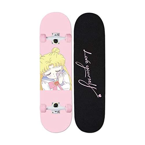 Skateboard Complete 31"Professional Double Warp Seven Layer Maple Skateboards for Beginners Adults Teen Kids Boys Skateboard