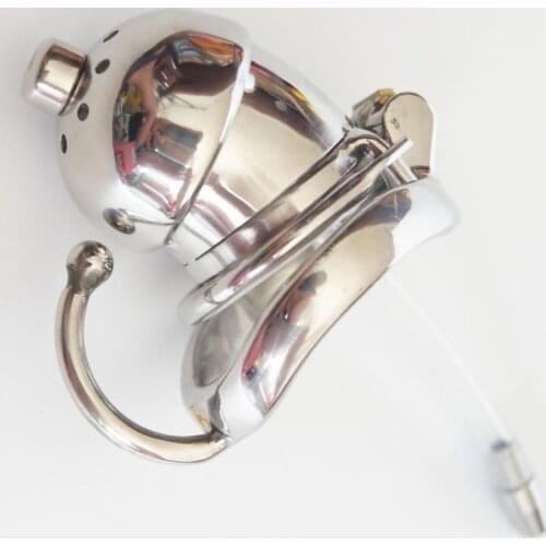 Urethral Catheter Stainless Steel Metal Chastity Cage Bird Lock Penis Plug Male Chastity Device Cock Rings For Men Sex Toys