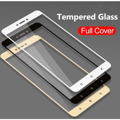 Full Cover Tempered Glass For Xiaomi Redmi 4X 5A Redmi Note 5 Pro Note 5A Prime 5 Plus Note 4 4X Screen Protector Toughened Film