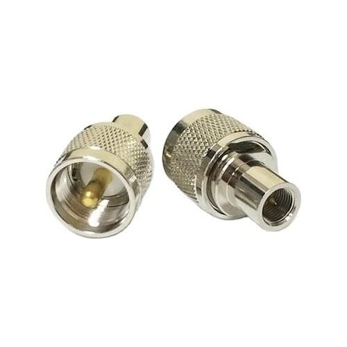 1pc NEW UHF Male Plug to FME Male Plug RF Coax Adapter convertor Straight Nickelplated wholesale