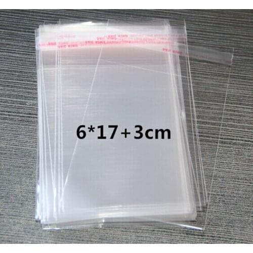 1000pcs/lot Transparent OPP Bag Party Food Packaging Bag/ Poly Bag Self Adhensive Bag