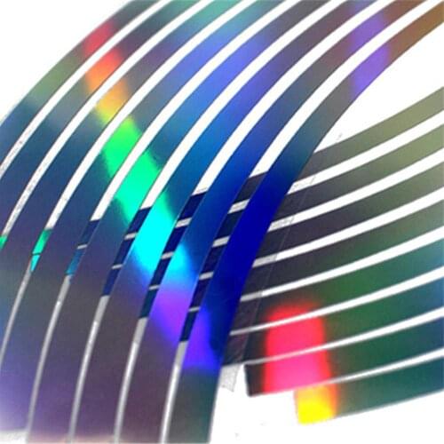 16Pcs Motorcycle Night Flashing Reflective Sticker Wheel Rim Tape 10/12/14/18 inch For Motorcycle Car Reflective Stripes PVC