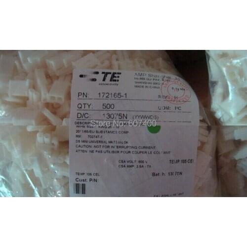 172165-1 CONN PLUG 2POS MINI UNIV-MATE TYCO TE AMP housings connectors terminals 100% new and original parts