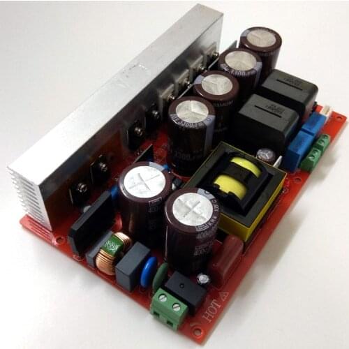 2-channel IRS2092S digital power amplifier board + 1000W LLC resonant soft switch stabilized power supply