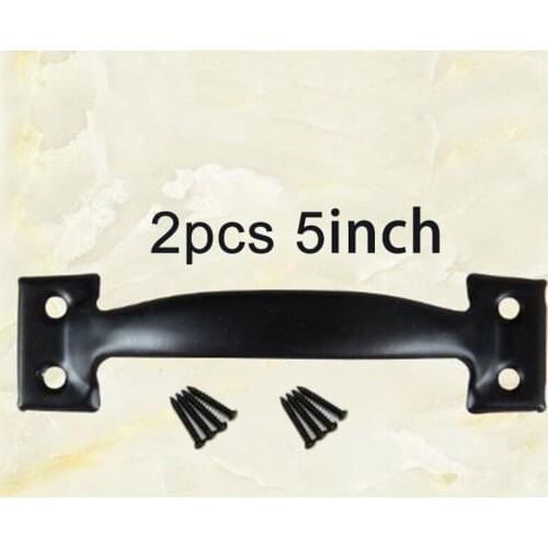 2pcs Antique Style Door Drawer Kitchen Handle Handles Pull Knob Black Tools Pack
