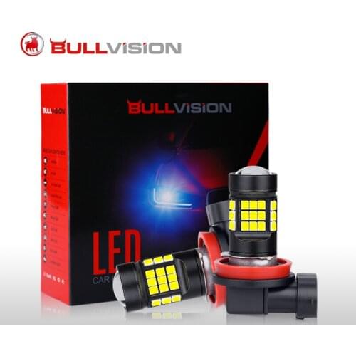 BULLVISION Auto Fog Lights H4 LED HB3 HB4 H16JP 1156 H16EU 9012 9005 9006 BAU15S H11 Day Running Light Car Tail Bulb Brake Light