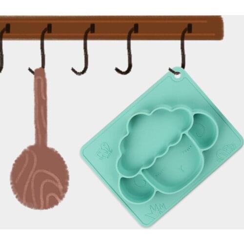 Baby Silicone Dining Plate BPA Free Lovely Smile Face Lunch Tableware Kitchen Fruit Dishes Children Feeding Dinner Plates Bowls