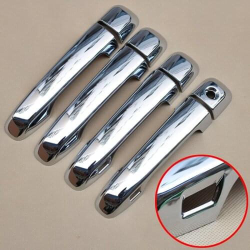 For Toyota Prado 150 Land Cruiser Prado J150 2010- 2019 LC150 LC200 Chrome Exterior Car Door Handle Cover Trim Sticker