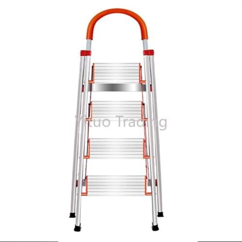 Aluminum Alloy Household Ladder Thickened Step Ladder Folding Escalator Stairs Stainless Steel Herringbone Stepladder DG003A